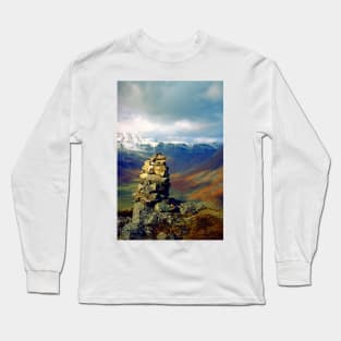 Colourful Cairn on Side Pike Long Sleeve T-Shirt